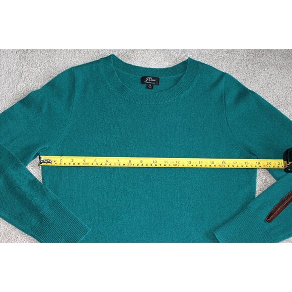 J Crew - Long Sleeve Cashmere Everyday Crewneck Dress in Spicy Jade, Med - Picture 9 of 9